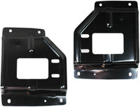 Set of 2 Front Bumper Mounting Plate Bracket Steel Left Driver & Right Passenger Side Direct Replacement Compatible with 2000-2004 Ford F-Series Super Duty FO1067133 FO1067147