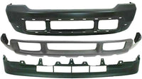 Front Bumper Primed Steel + Upper & Lower Valance Textured Direct Replacement Compatible With 2001-2004 Ford F-Series Super Duty/Excursion FO1002376 FO1095176 FO1095203 1C3Z17757PAA