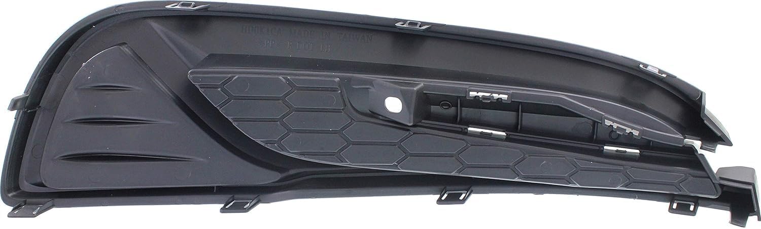Front Fog Light Cover Textured Left Driver Side Direct Replacement Compatible With 2013-2015 Honda Civic HO1038113 71107TR3A61