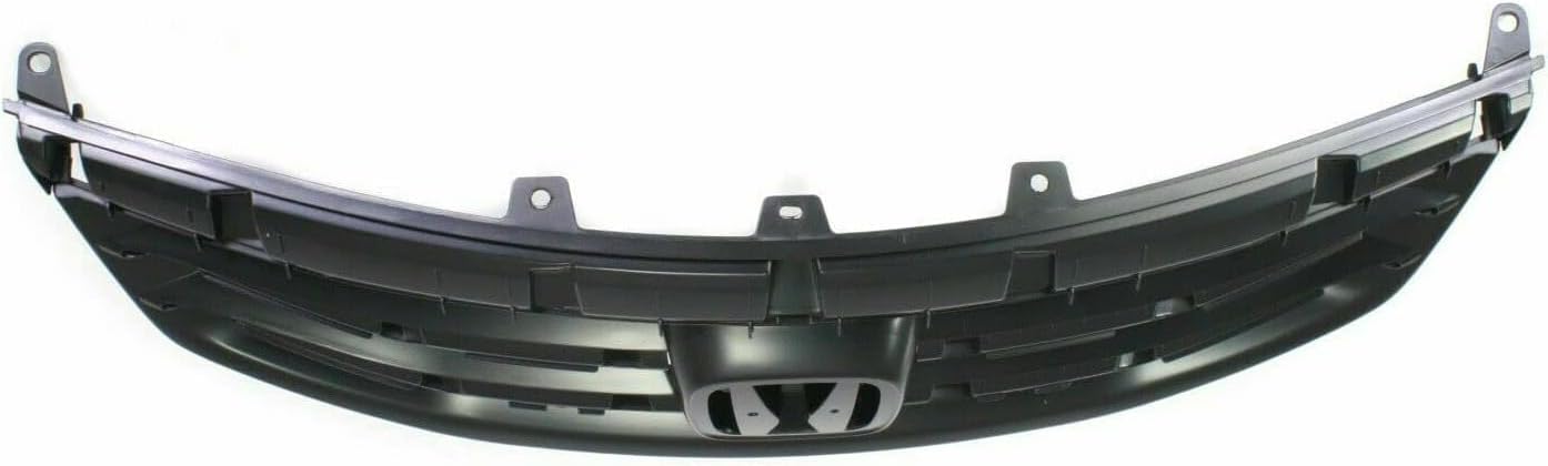 Front Grille Textured Black Shell & Insert Direct Replacement Compatible With 2011-2012 Honda Accord HO1200203 71121TA0A11