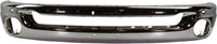 Front Bumper Chrome Steel + Upper Cover + Lower Valance Air Dam + Fog Lamps Left & Right Side Direct Replacement Compatible With 2006-2008 Dodge Ram 1500/2006-2009 2500 3500