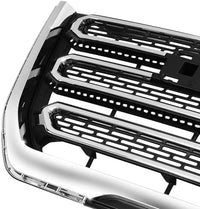 Front Grille Assembly Textured Shell And Insert Plastic With Chrome Frame Direct Replacement Compatible With 2016-2017 GMC Terrain GM1200724 23379210