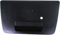 Tailgate Handle Textured Black with Emblem Provision & Keyhole Direct Replacement Compatible with 2004-2012 Nissan Titan NI1915110 906067S200