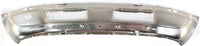 Front Bumper Face Bar Chrome Steel + Inner Brackets Left Driver & Right Passenger Side Direct Replacement Compatible With 1997-2001 Dodge Ram 1500/1997-2002 2500 3500 CH1002256
