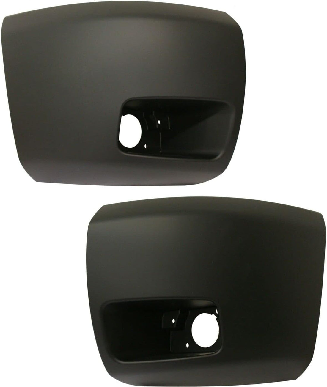 Front Bumper End Caps Left Driver & Right Passenger Side Direct Replacement Compatible With 2007-2013 Chevrolet Silverado 1500 GM1004147 GM1005147 15891681 15891682