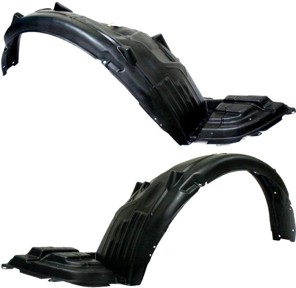 Set Of 2 Front Fender Liners Left Driver & Right Passenger Side Direct Replacement Compatible With 2010-2015 Subaru Outback SU1248119 SU1249119 59120AJ24A 59120AJ25A