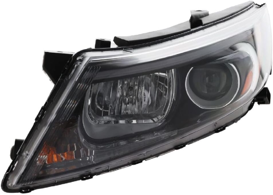 Front Head Light Assembly Without LED Position Light Left Driver Side Direct Replacement Compatible With 2014-2015 Kia Optima KI2502175 921014C500