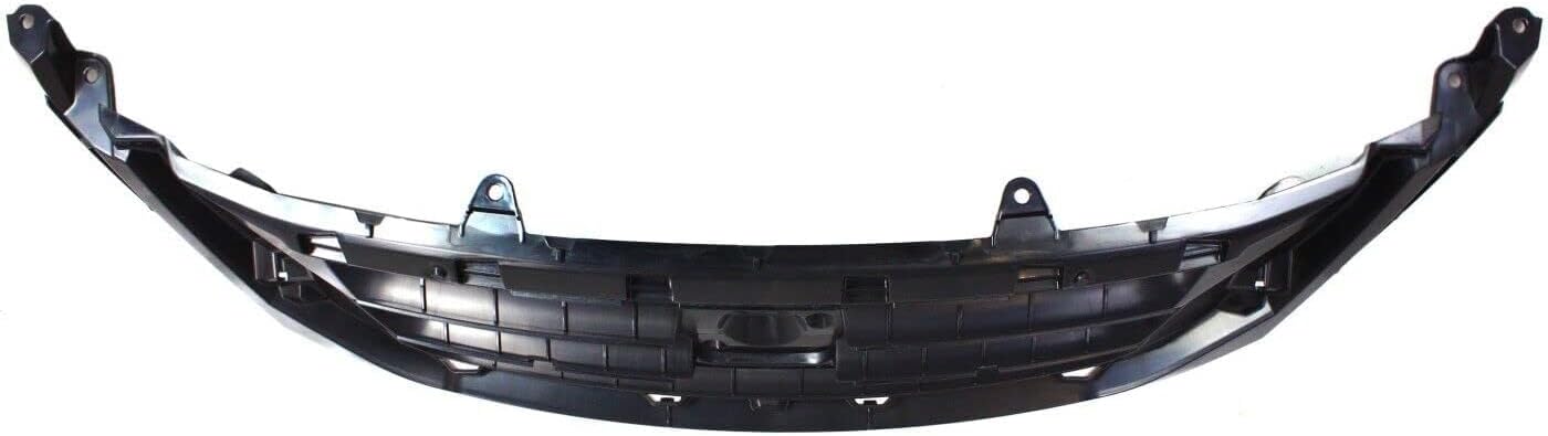Front Grille Painted Black Shell And Insert Direct Replacement Compatible With 2008-2010 Honda Odyssey HO1200190 71121SHJA02