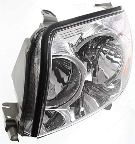 Set Of 2 Front Head Light Assembly Lens And Housing Plastic Left Driver & Right Passenger Side Direct Replacement Compatible With 2003-2005 Toyota 4Runner TO2502146 TO2503146