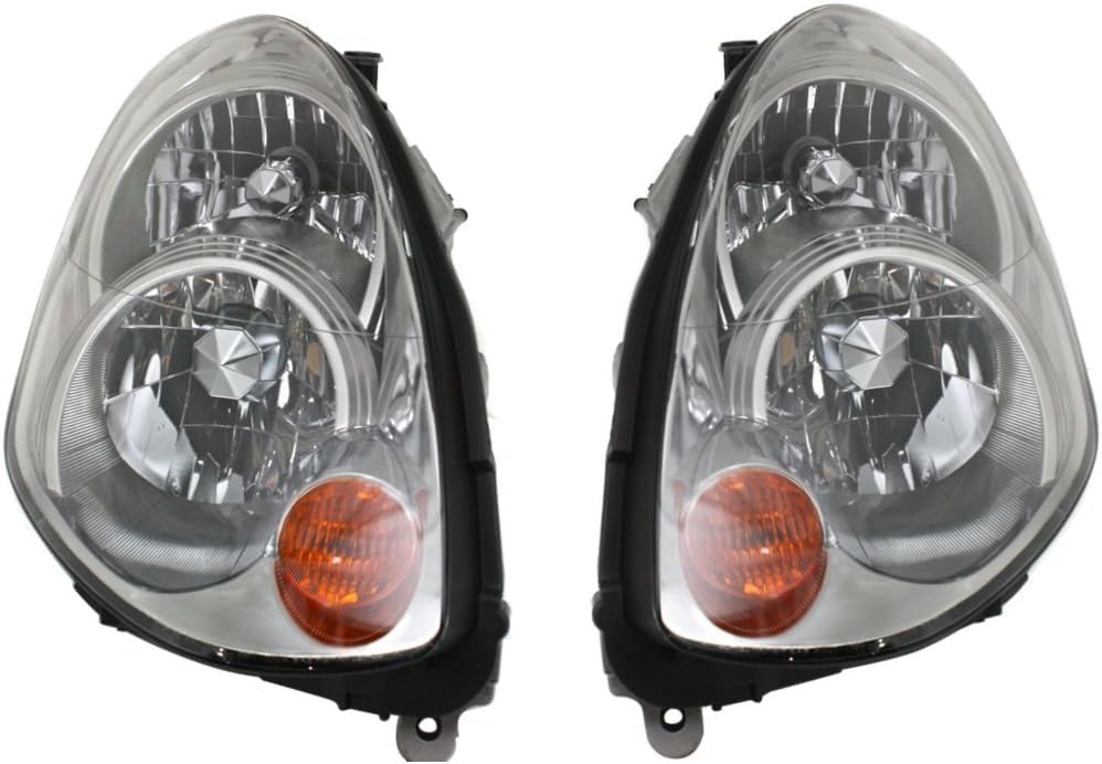 Set Of 2 Front Head Light Left Driver & Right Passenger Side Direct Replacement Compatible With 2005-2006 Infiniti G35 IN2519106 IN2518106 26015AC700 26065AC700