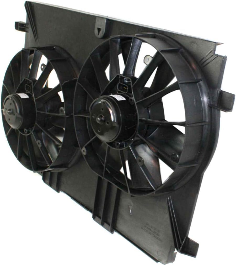 Front Dual Fan Shroud Assembly Direct Replacement Compatible with 1998-2002 Chevrolet Camaro / 1997-2004 Corvette GM3115141 22104439 12365307 22098787