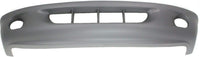 Front Bumper Upper Cover Primed + Lower Valance Textured + Grille + Fog Lights Left Driver & Right Passenger Side Direct Replacement Compatible With 1997-2000 Dodge Dakota CH1000240