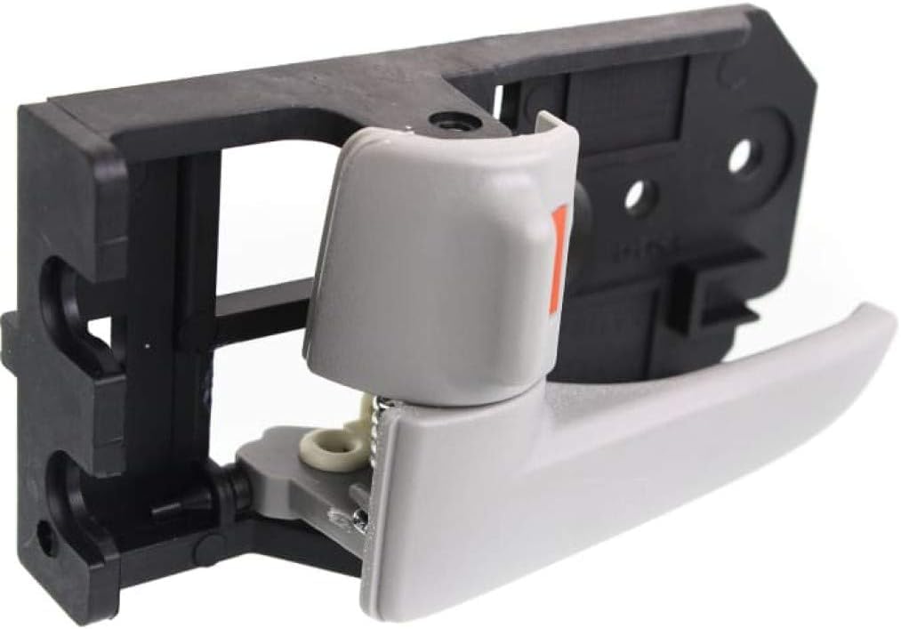 Front Inner Door Handle Light Gray Plastic Left Driver Side Direct Replacement Compatible with 2004-2009 Kia Spectra / Spectra5 KI1352118 826102F00087