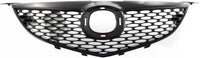 Front Grille Black Shell And Insert Direct Replacement Compatible With 2004-2006 Mazda 3 MA1200172 BN8W50710B33