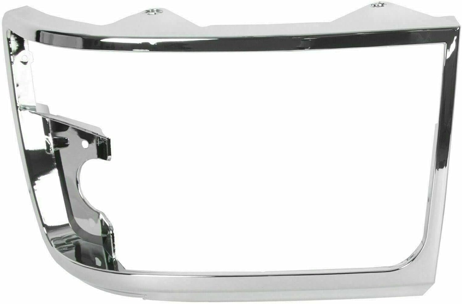 AUTOS PARTS PLUS Front Grille Chrome Shell/Plastic Insert + Head Light Doors Left Driver & Right Passenger Side Direct Replacement Compatible With 1992-1997 Ford F-Series FO2512130 FO1200173