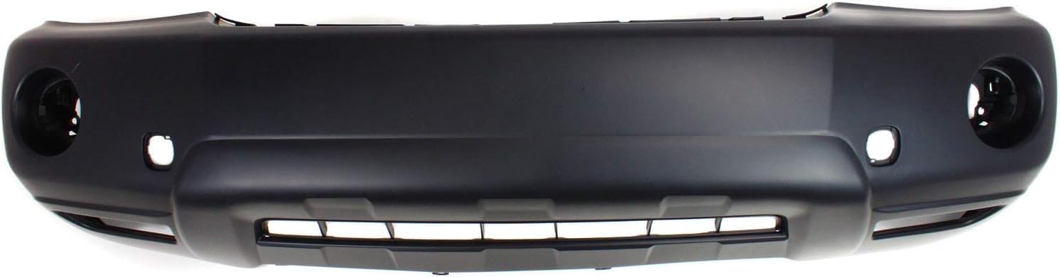 Front Bumper Cover With Fog Light Holes Primed Plastic Direct Replacement Compatible With 2004-2007 Toyota Highlander TO1000278 5211948917
