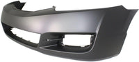 Front Bumper Cover Primed + Upper Grille Textured Shell & Insert Direct Replacement Compatible With 2009-2011 Honda Civic HO1000262 HO1200199 04711SVAA80ZZ 71121SVAA50