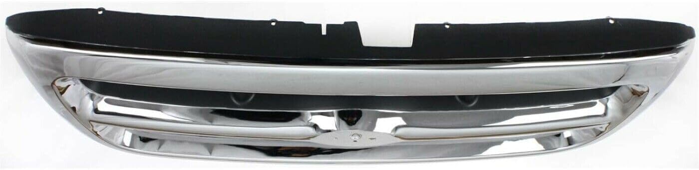 Front Grille Chrome Shell & Insert Direct Replacement Compatible With 1998-2000 Ford Ranger FO1200340 F87Z8200EAA