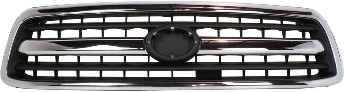 Front Grille Assembly Chrome Shell With Primed Insert Plastic Plastic Direct Replacement Compatible With 2000-2002 Toyota Tundra TO1200223 531000C020