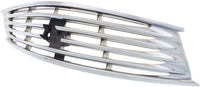 Front Grille Chrome Shell And Insert Plastic Direct Replacement Compatible With 2008-2013 Infiniti G37 / 2014-2015 Q60 IN1200122 62070JL00B