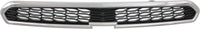 Front Upper Grille Chrome Shell With Textured Black Insert Direct Replacement Compatible With 2013-2015 Chevrolet Spark GM1200657 95078754