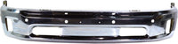 Front Bumper Steel Chrome Steel + Upper Cover Fascia Primed + Brackets Left Driver & Right Passenger Side Direct Replacement Compatible With 2014-2018 Ram 1500 CH1002402 CH1014108