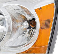 Set of 2 Front Headlight Assembly Interior Chrome Right Passenger & Left Driver Side Direct Replacement Compatible With 2004-2005 Dodge Durango CH2502147 CH2503147 55077721AD