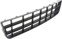 Front Bumper Center Grille Textured Direct Replacement Compatible With 2006-2009 Volkswagen Rabbit VW1036128 1K0853677A9B9