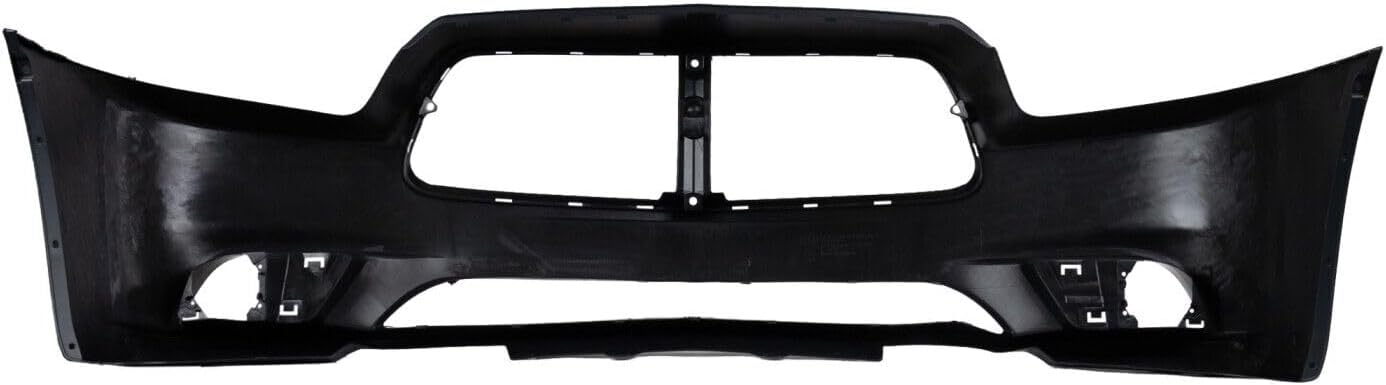 Front Bumper Cover Primed Plastic Direct Replacement Compatible With 2011-2014 Dodge Charger CH1000993 68092597AA