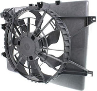 Front Radiator Cooling Fan Assembly Plastic Direct Replacement Compatible with 2011-2012 Hyundai Sonata / 2011-2013 Kia Optima KI3115136 HY3115129 253803R170 253803Q170