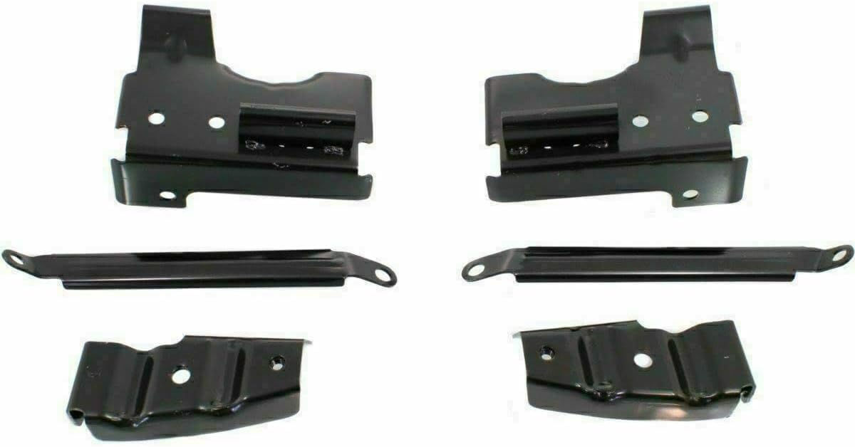 Front Bumper Primed Steel With Brackets Direct Replacement Compatible With GMC Sierra 1500 2500HD 3500 2003-2006 GM1002464