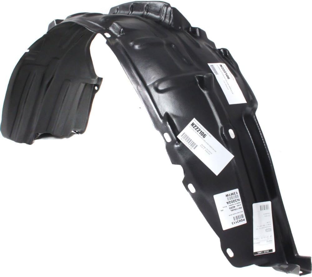 Front Fender Liner Left Driver Side Direct Replacement Compatible With 1998-1999 Nissan Altima NI1250109 638439E000