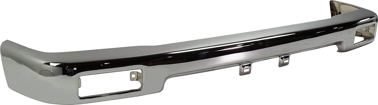Front Bumper Face Bar Chrome Steel Direct Replacement Compatible With 1989-1995 Toyota Pickup TO1002102 5210135070