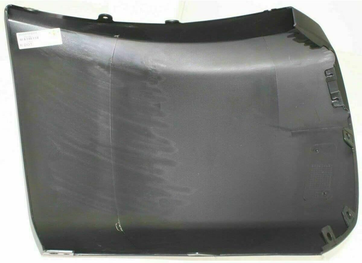 Front Bumper Primed + Lower Valance Air Deflector + Extension Textured + End Caps Left Driver & Right Passenger Side Direct Replacement Compatible With 2009-2013 Chevy Silverado 1500