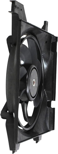 Front Radiator Cooling Fan Assembly Direct Replacement Compatible With 2001-2006 Hyundai Elantra / 2003-2008 Tiburon HY3115105 253502D001