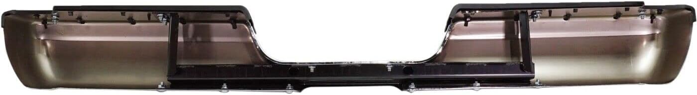 Rear Bumper Chrome With Step Pad Provision Without Mounting Bracket Direct Replacement Compatible With 1994-2001 Dodge Ram 1500/1994-2002 2500 3500 CH1102328 82401316