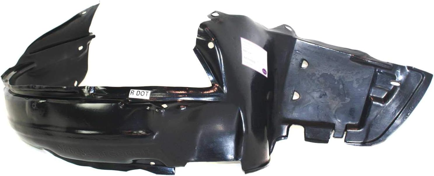 Front Fender Liner Right Passenger Side Direct Replacement Compatible With 1990-1993 Acura Integra AC1249102 74101SK7000