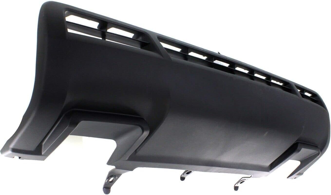 Front Bumper Steel Chrome With Park Assist Sensor Holes + Lower Valance Panel Textured + Outer Retainers Left & Right Side Direct Replacement Compatible With 2010-2013 Toyota Tundra