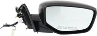 Front Power Mirror Manual Folding Without Signal Light Primed Right Passenger Side Direct Replacement Compatible With 2013-2017 Honda Accord HO1321272 76208T2FA11 76208T2FA01