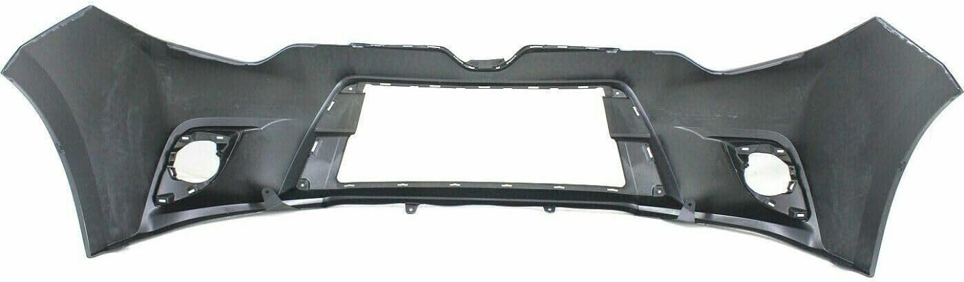Front Bumper Cover Primed + Upper + Lower Grille Shell & Insert Textured Direct Replacement Compatible With 2014-2016 Toyota Corolla TO1036145 TO1200366 TO1000399 5311202450