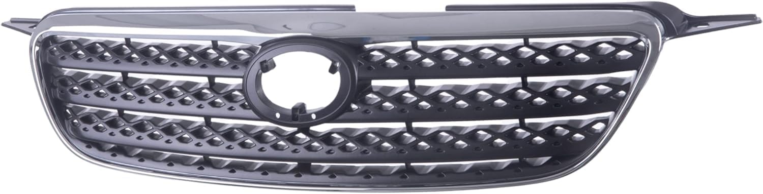 Front Grille Chrome Shell/Painted Dark Gray Insert Direct Replacement Compatible With 2005-2008 Toyota Corolla TO1200278 5310002090