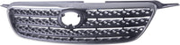 Front Grille Chrome Shell/Painted Dark Gray Insert Direct Replacement Compatible With 2005-2008 Toyota Corolla TO1200278 5310002090