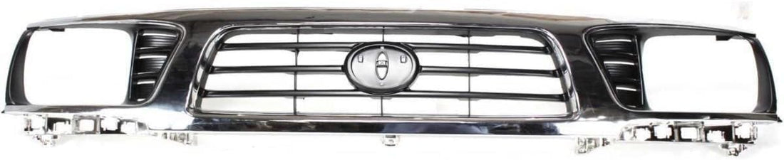 Front Grille Chrome Shell/Painted Black Insert Direct Replacement Compatible With 1995-1997 Toyota Tacoma TO1200197 5310035340