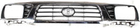 Front Grille Chrome Shell/Painted Black Insert Direct Replacement Compatible With 1995-1997 Toyota Tacoma TO1200197 5310035340