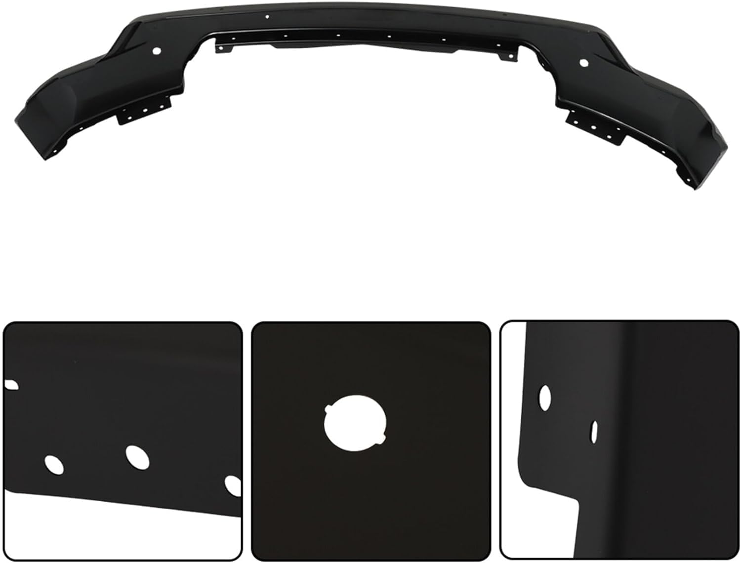 Front Bumper Face Bar Steel with Park Assist Sensors Direct Replacement Compatible With 2019-2021 GMC Sierra 1500 GM1002877