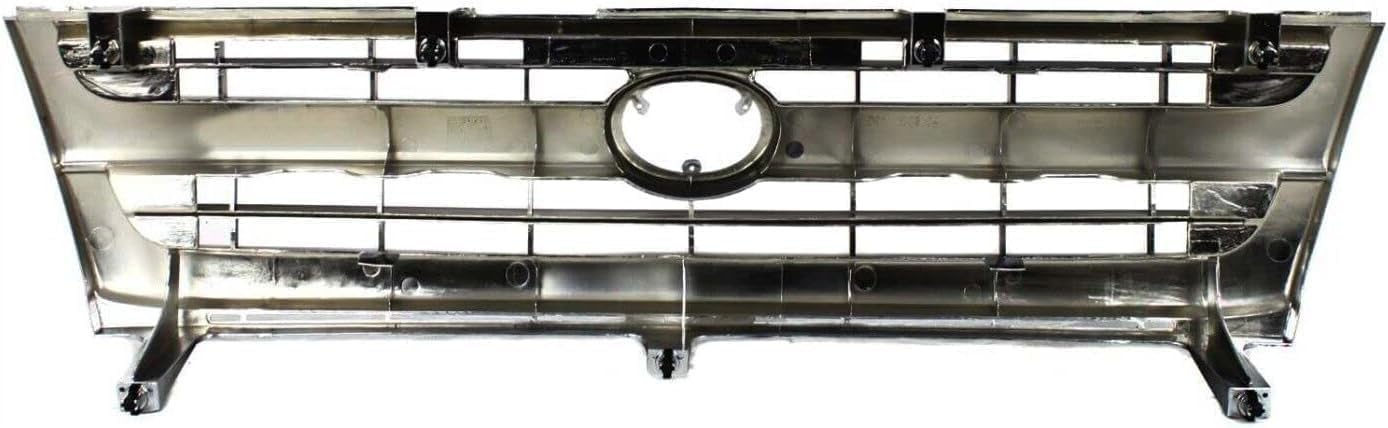 AUTOS PARTS PLUS Front Grille Chrome Shell With Primed Insert Direct Replacement Compatible With 1997-2000 Toyota Tacoma TO1200205 5310004070