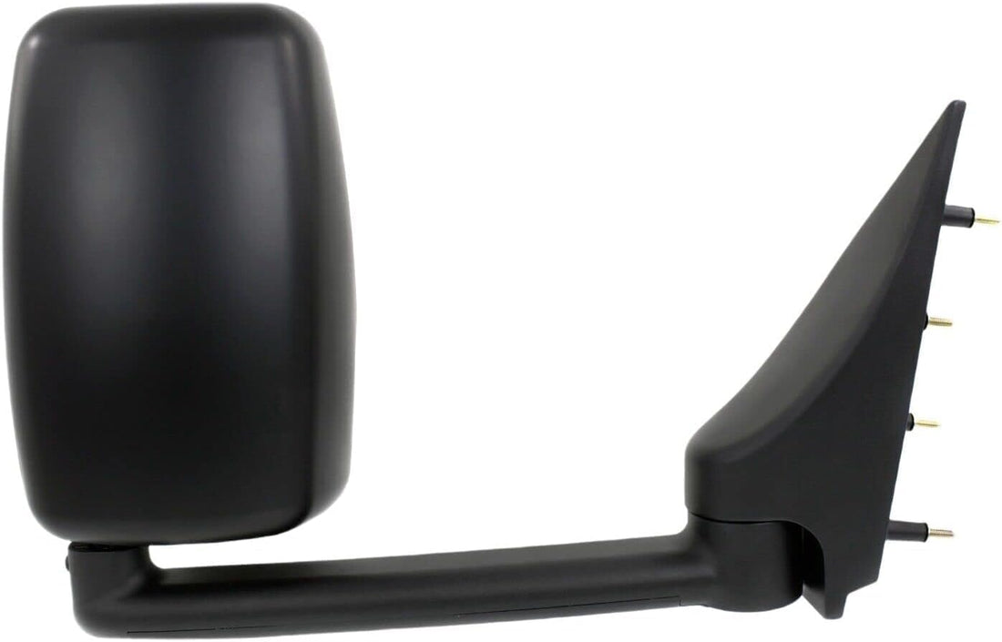 Front Towing Mirror Primed Manual Folding Without Signal Light Right Passenger Side Direct Replacement Compatible With 2002-2014 Ford E-Series 3C2Z17682FAA-PFM