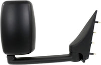 Front Towing Mirror Primed Manual Folding Without Signal Light Right Passenger Side Direct Replacement Compatible With 2002-2014 Ford E-Series 3C2Z17682FAA-PFM
