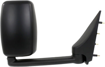 Front Towing Mirror Primed Manual Folding Without Signal Light Right Passenger Side Direct Replacement Compatible With 2002-2014 Ford E-Series 3C2Z17682FAA-PFM