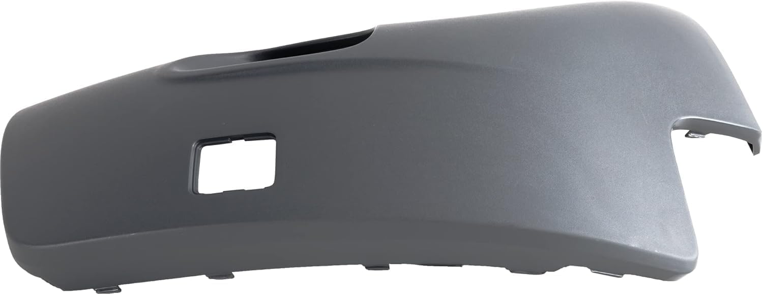 Front Bumper End Cap With Fog Light Hole Primed Right Passenger Side Direct Replacement Compatible With 2003-2006 Volvo XC90 VO1017101 86483351